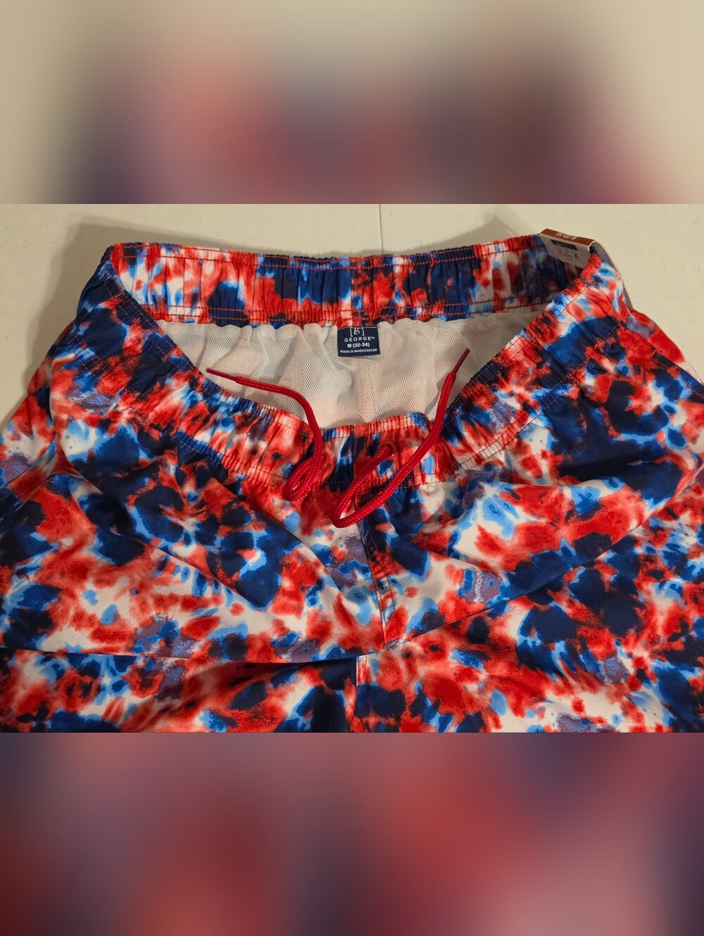 NWT men swimming trunks above the knee George size M - Picture 2 of 3
